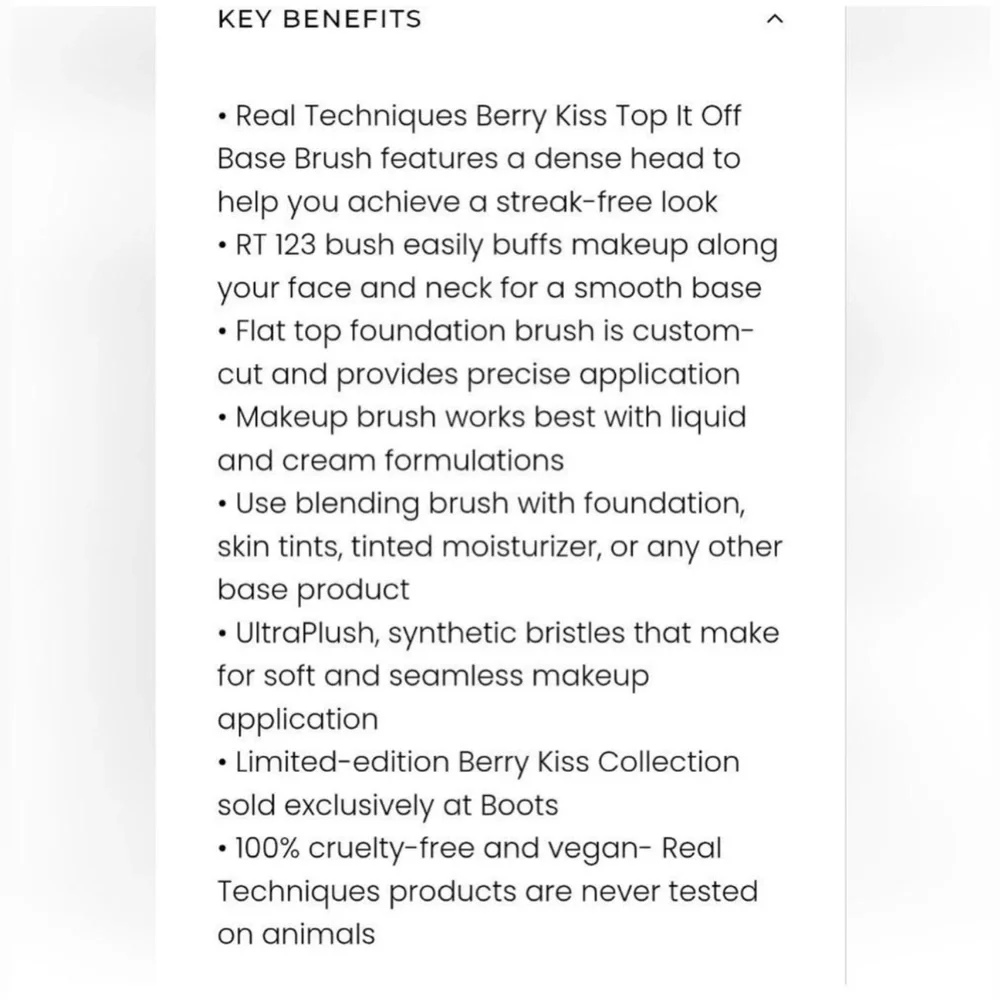 REAL TECHNIQUES, Top It Off Foundation Base Brush